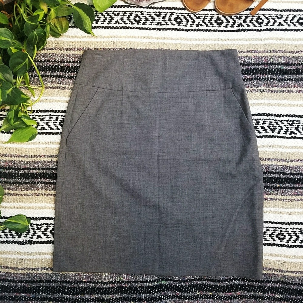 Grey Banana Republic Pencil Skirt